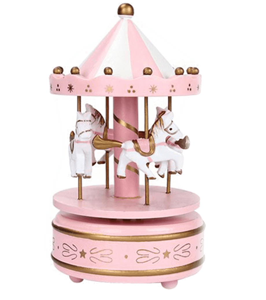pembe atlı karınca müzik kutusu